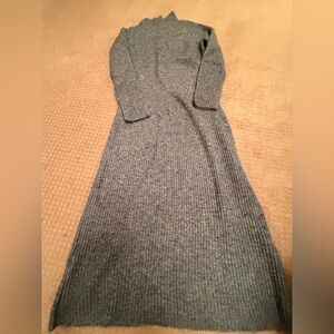 Maje light blue Long Sleeve Knit Dress size38